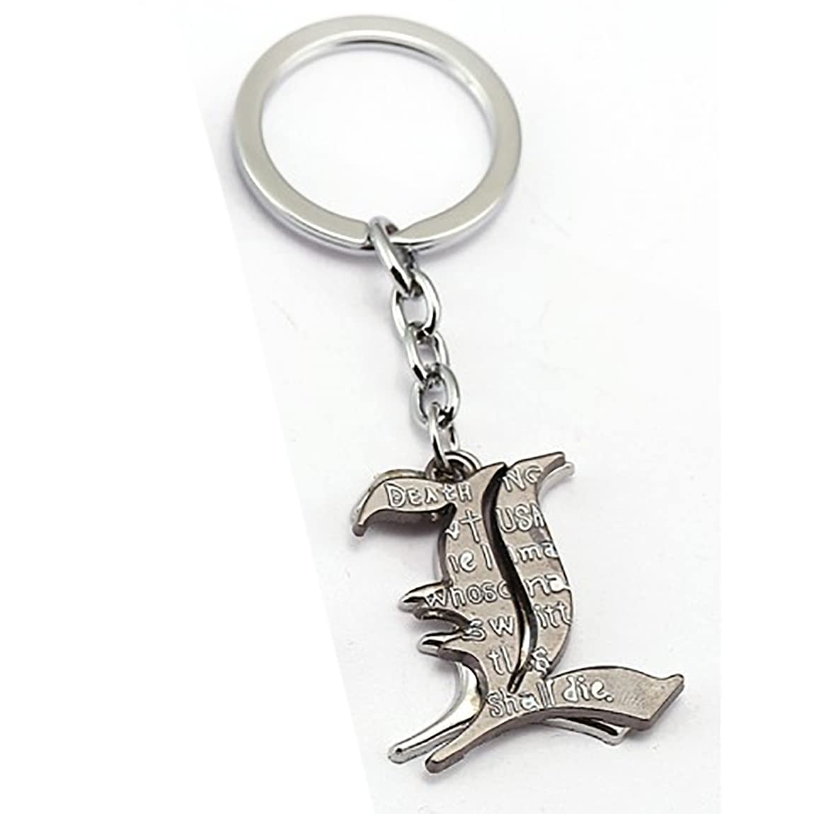 RV Mart Anime Yagami Double L Metal Keychain Key Chain for Car Bikes Key Ring-picture-27