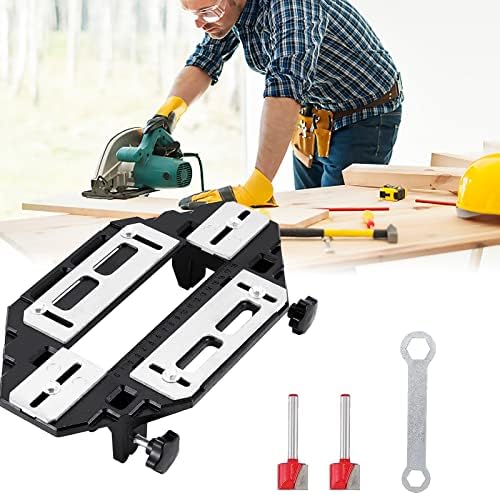 Gabarit D'encoche Professionnel Pour Tube Carré Avec Guide Parallèle Réglable Pour Le Travail Du Bois Et La Fabrication De Métal