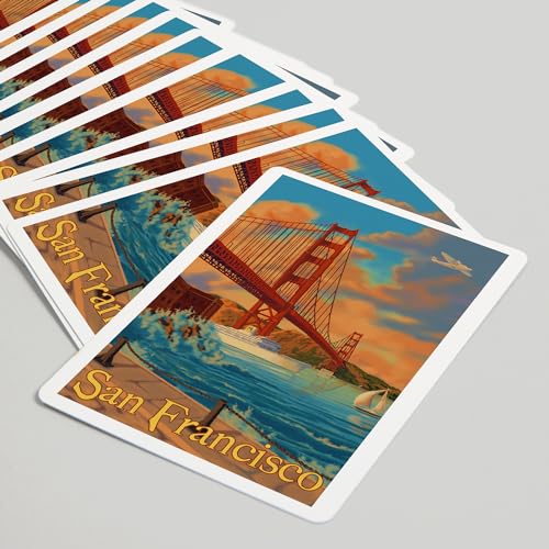 52 Cartas de Póker Golden Gate Bridge San Francisco miniatura 5