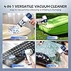 Car Vacuum Cleaner Cordless, 4 in 1 Portable Vacuum Cleaner 16000PA High Power Air Duster & Air Blower & Pump, Rechargeable Handheld Vacuum with Brushless Motor, Multi-Nozzles for Car, Home, Office #2