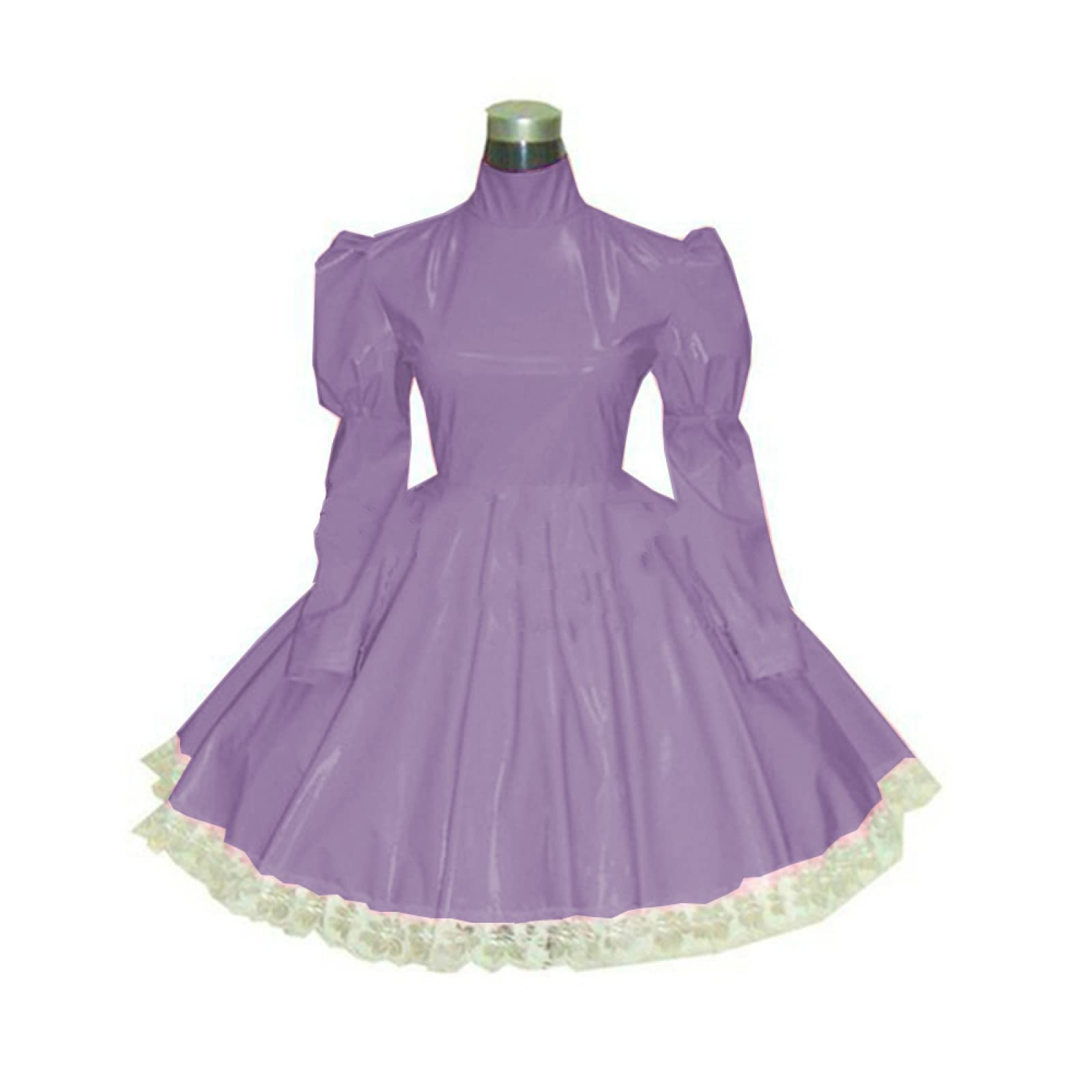 strapless open back dress Purple Tulle Puffy Short Prom Dress, Cute Purple Homecoming Dress