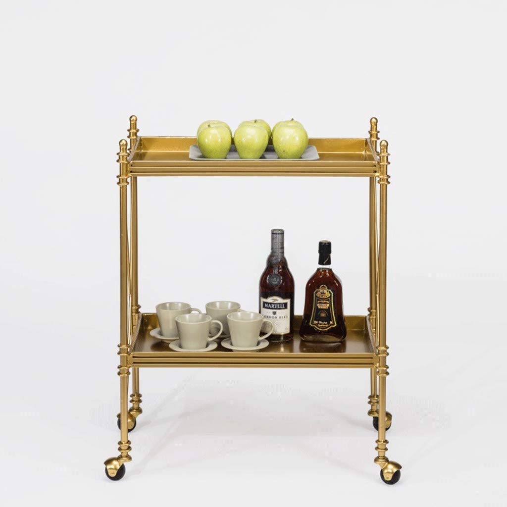 Carrito de Bar de Lujo para Hotel, Carrito de té y Bebidas con Servicio de Vino. Elegante Carrito de Servicio para Uso en hoteles y hogares.
