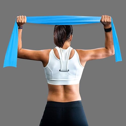 Vista 8 de Rollos de bandas de resistencia profesionales de 8 yardas o bandas elásticas sin látex de 5,6,7 pies de largo, bandas elásticas para entrenamiento