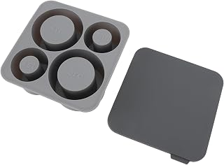 CHICIRIS Premium Silicone Ice Cube Tray Ice Cubes Maker Tray med Stor Kapacitet Lätt Utgivningsdesign för 20oz 30oz 40oz Koppar (Grå)