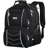 VECKUSON Lunch Backpack for Men, Insulated Cooler Bag Lunch Box Backpack, Extra Large Travel Laptop Backpack TSA Friendly RFID Durable Computer College Bag with USB Port Women Fits 17.3 Inch Laptop