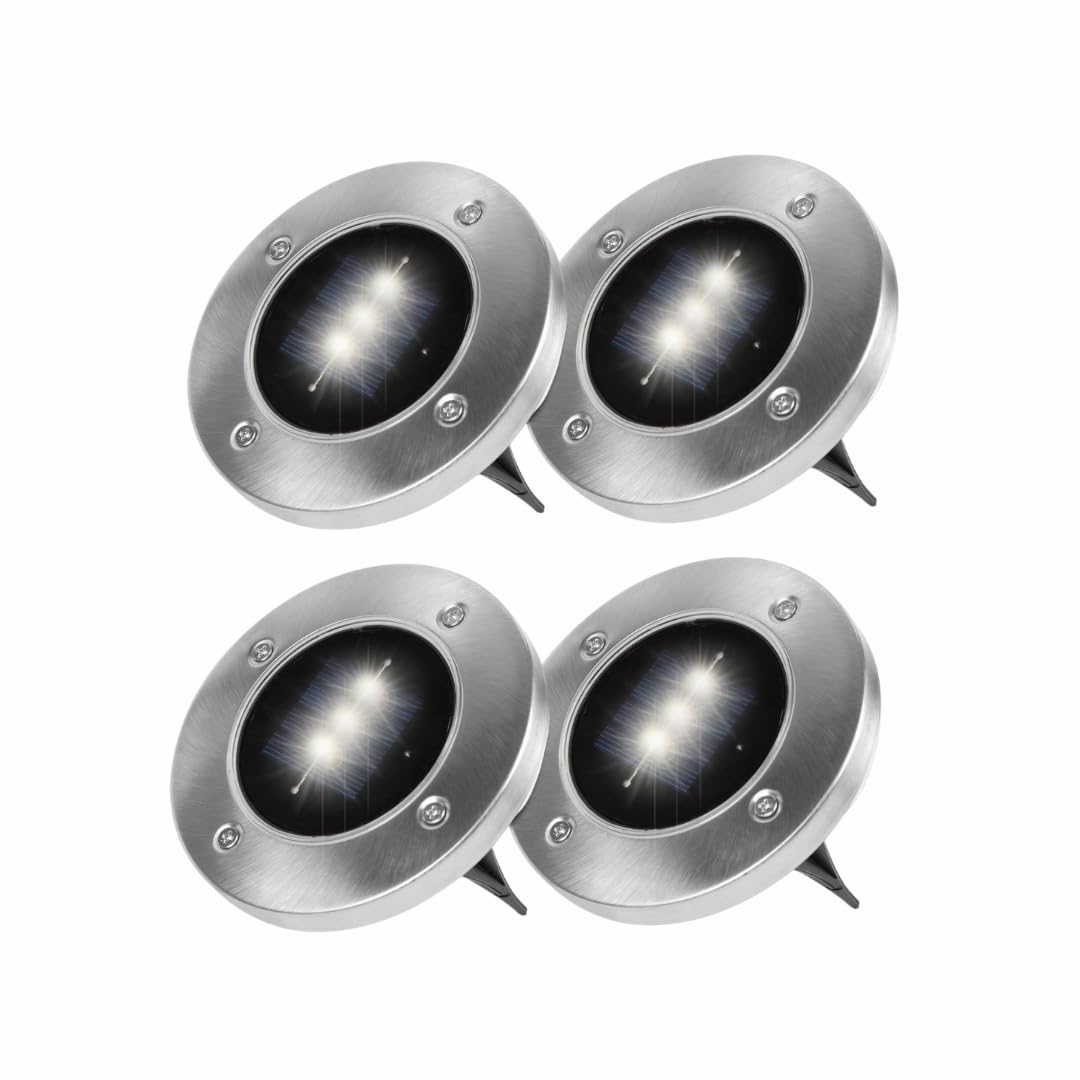 Elito Home & Garden Bright Solar Deck Lights – Waterproof Outdoor Step Lighting with Auto On/Off