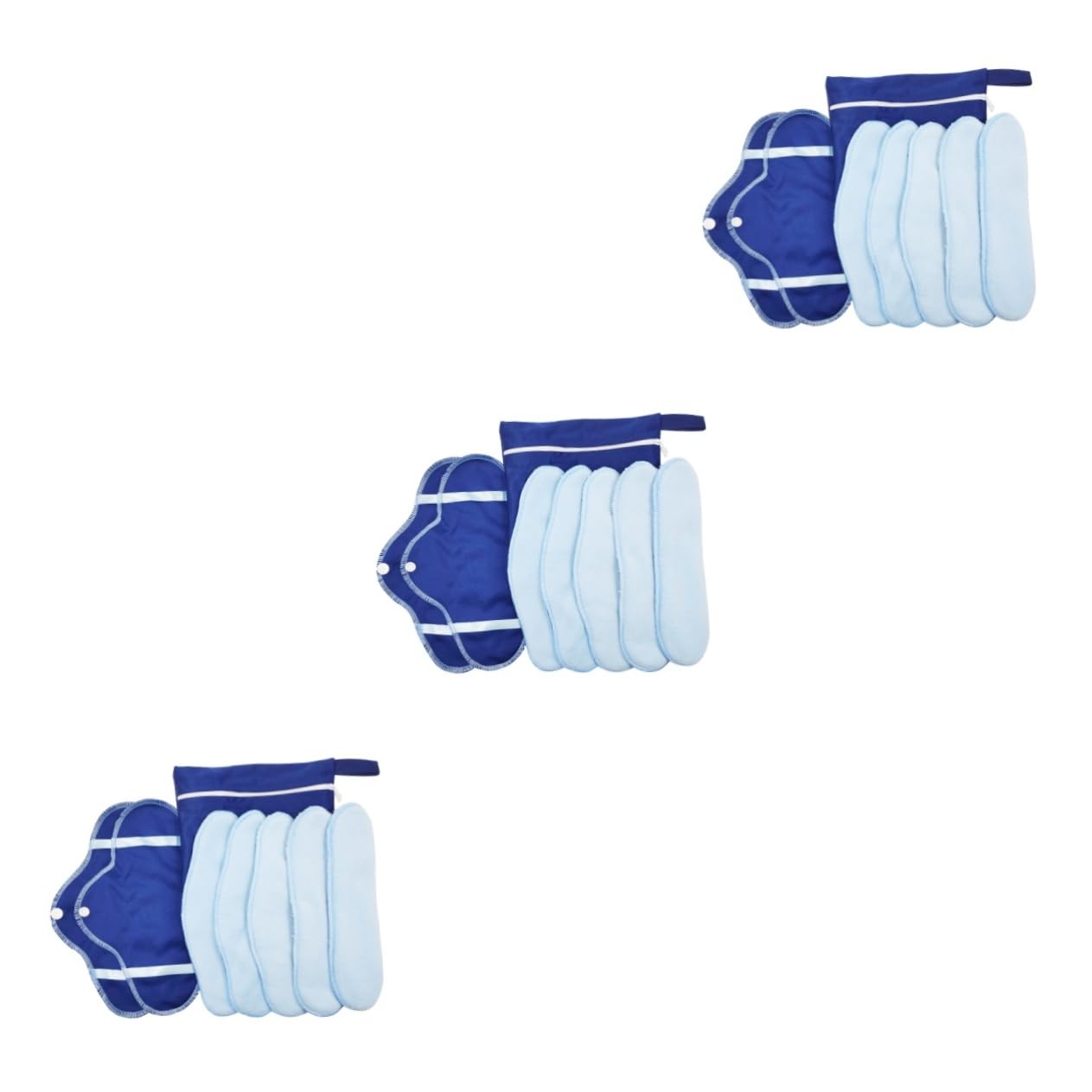 minkissy Piezas toalla sanitaria de tela compresas menstruales reutilizables compresa menstrual de tela Toalla higiénica lavable a sanitaria lavable as es de