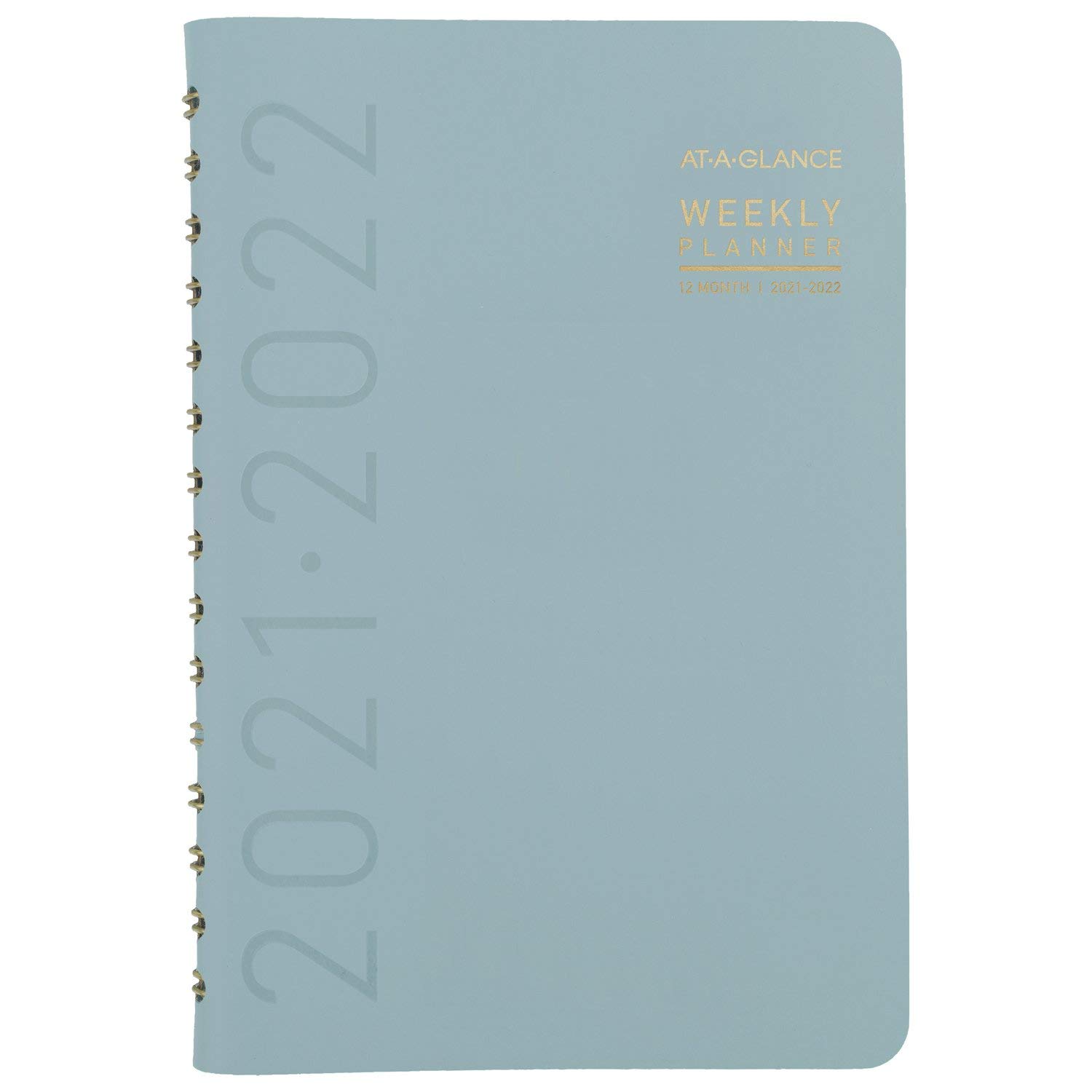 Academic Planner 2021-2022, AT-A-GLANCE Weekly & Monthly Book Planner, 5" x 8", Small, for School, Teacher, Student, Contempo, Seaglass (70101X46)