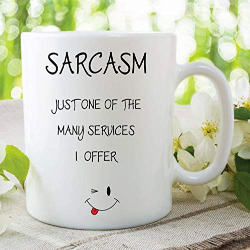 Funny Novelty Sarcasm Mugs - Friend Gifts, Funny Sarcastic Gift Ideas for Girlfriend, Secret Santa, Ceramic Mugs