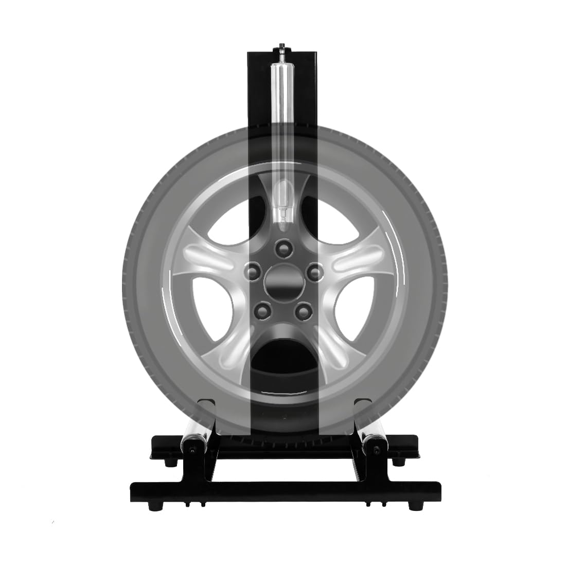Reifenregal Reinigungsständer Autoreifen Ständer Garagen Zubehör für Reinigen und Polieren von Reifen,Tragkraft 50kg,58x36.5x89cm