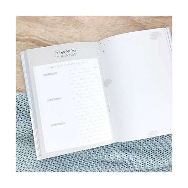 mintkind® Babyalbum"Mein erstes Jahr" ein Fotoalbum zum Selbstgestalten - Hardcover Babytagebuch für Mädchen und Jungen ideal als Baby Geschenk (Beige) – Bild 6