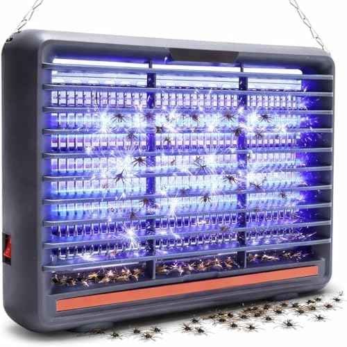 Image of Electric Mosquito Killer Lamp Insect Fly Killer Machine for Home Kitchen Kids Bedroom Eco-Friendly Indoor Outdoor Restaurants Office Bedroom LED Old Boys & Girls | Speech (AAGrey-6W)