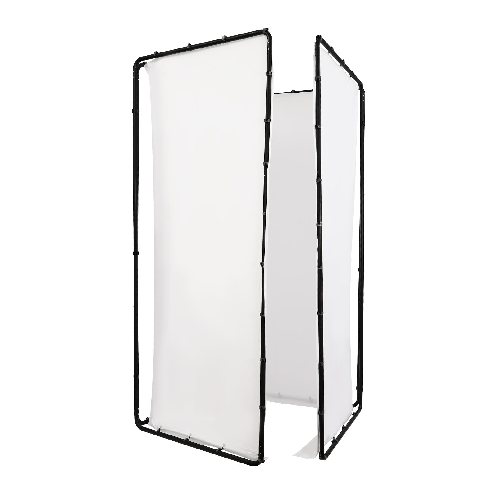 Fondo fotográfico con bolsa de transporte, 4 x 2,4 m, plegable, soporte de fondo blanco, ajustable para estudio fotográfico, fotografía de productos, transmisión en directo