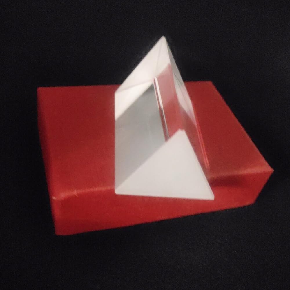 Kit di accessori per microscopio Prisma Triangolare BK7 Vetro Ottico 30x30x50mm Insegnamento Fisica Spettro Della Luce Rifratta Vetrini per microscopio