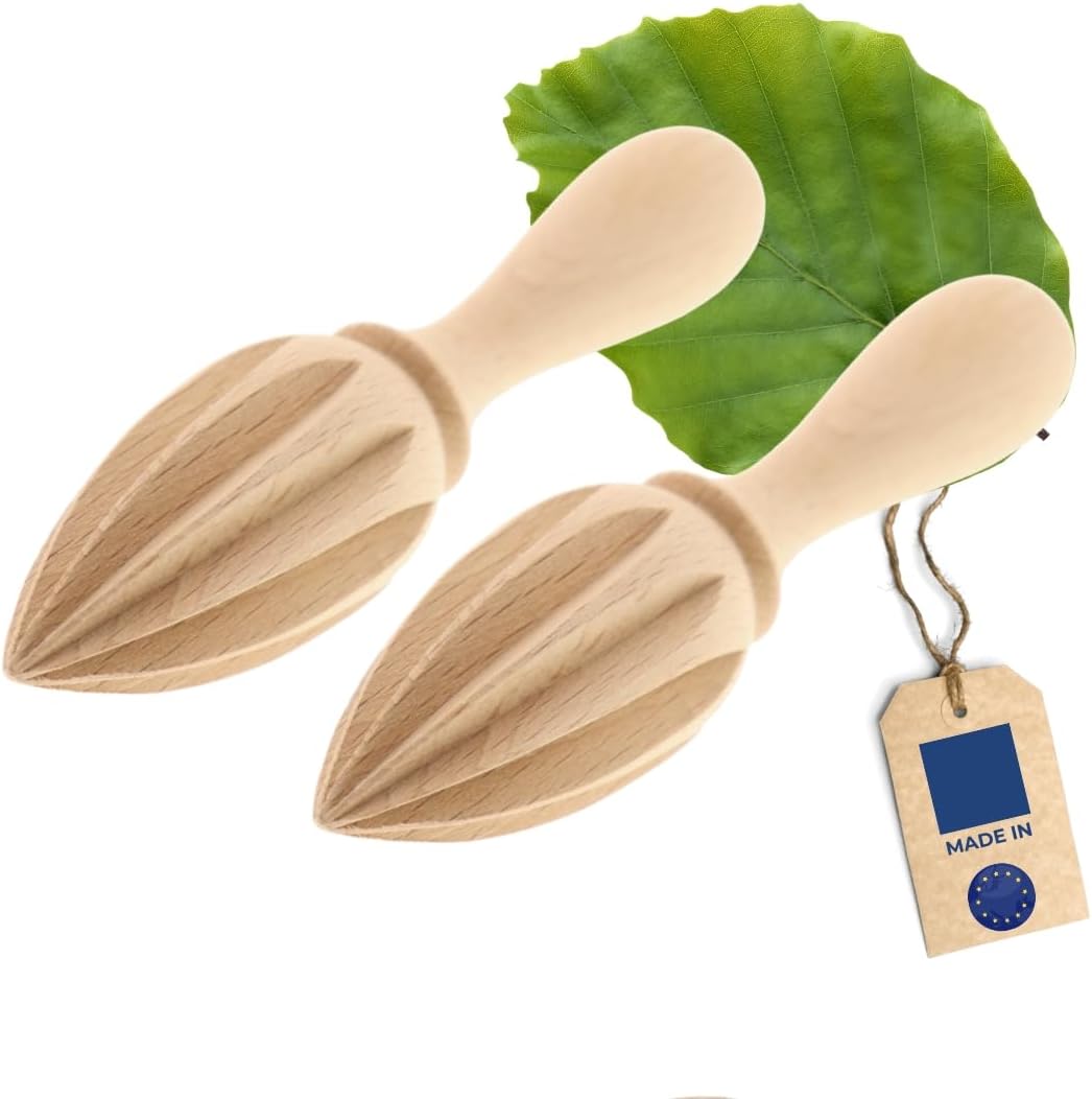 KitchenCraft Zitronenpresse aus Holz, Beige, 3.6 x 6 x 14.9 cm Amazon