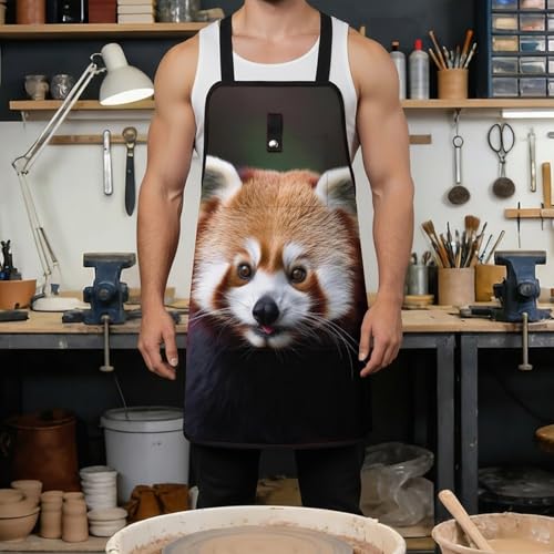 Delantal de trabajo ajustable Red Panda con 8 bolsillos miniatura 4