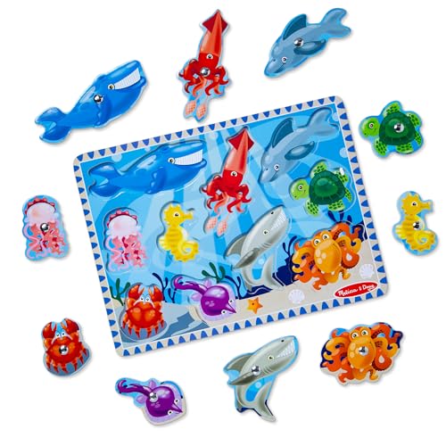 Image of Melissa & Doug Fishing Magnetic Puzzle Game (10 Piece),Multi-colour