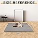 FURWEY Cat Litter Mat Double Layer Waterproof Urine Proof Trapping Mat 2 Pack (Gray, 24x15 Inch)
