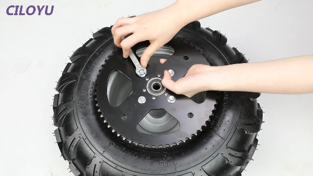 Image of High Torque 60 Tooth Rear Sprocket with 420 Chain for CT200U CT100U | 420 Sprocket 40mm Bore with 90 Links and 42L Jackshaft Chain Compatible with Mini Bike Coleman 100cc 200cc Baja Parts