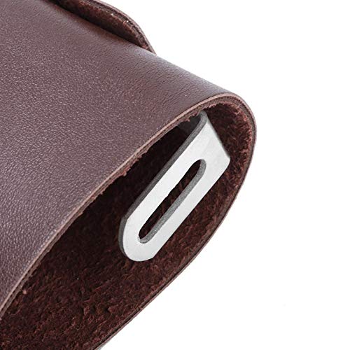 Portavasos moto ajustable de cuero PU color marrón miniatura 6