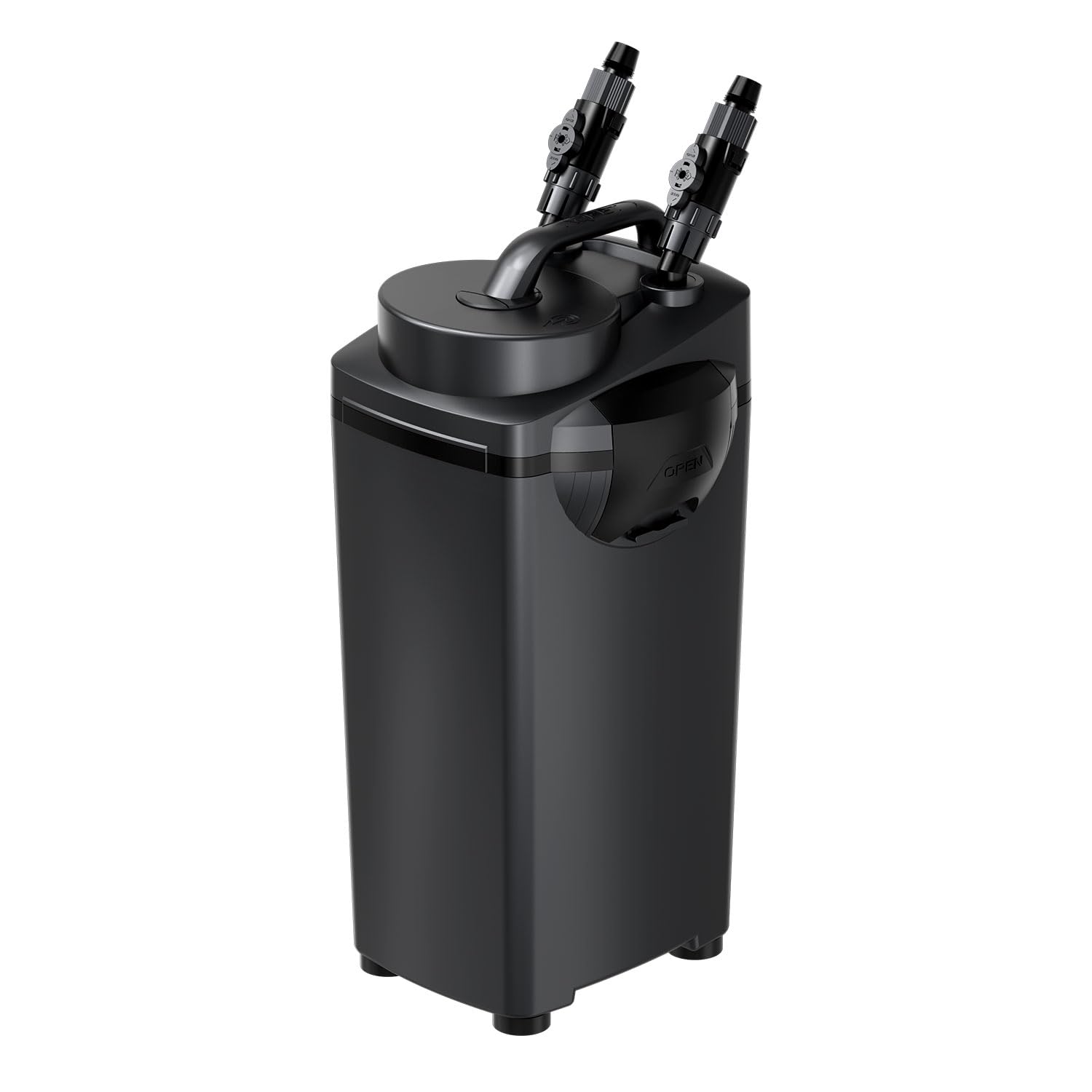 AQPET Halo 500 Filtro Esterno Professionale per Acquari, Silenzioso, Completo di Materiali filtranti, Portata Regolabile, Avvio Touch e Sistema Anti-Surriscaldamento, per acquari Fino a 500 Litri