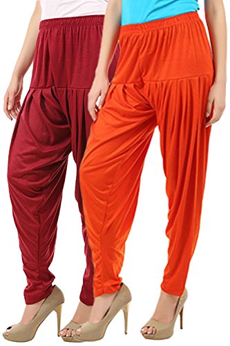Image of Buy That Trendz Patiala Salwar for Women Relaxed Fit Viscose Patiyala Salwar Harem Bottom Pants