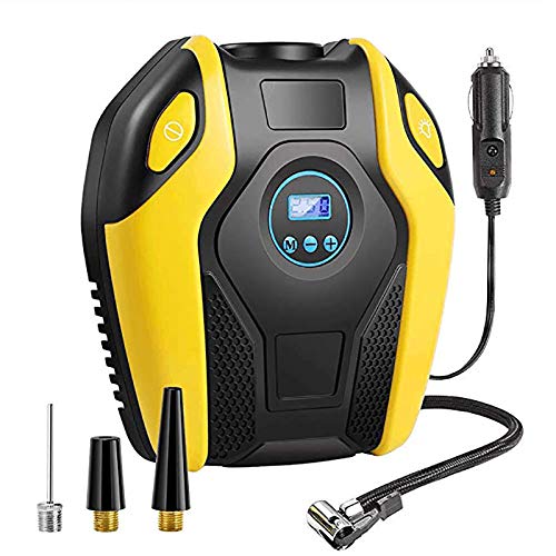 LAY Tire Inflator Electric Air Compressor Pump 12V,Car Air Pump Car Portable Tire Air Compressor Air Pump Car Pump,B
