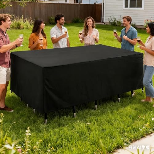 Housse de table de terrasse haut de gamme, protection robuste - 4