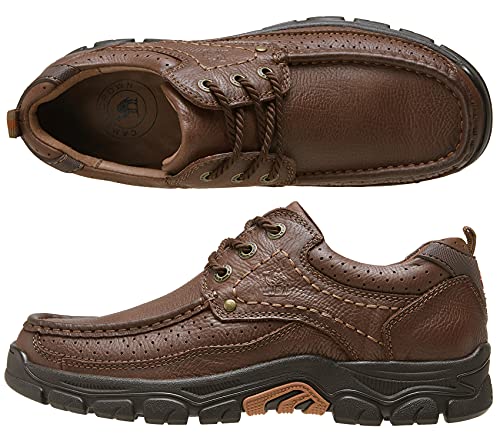 CAMEL CROWN Men Casual Shoes Loafers Comfortable Walking Shoes Oxford for Work Dress Travel-Lace up2