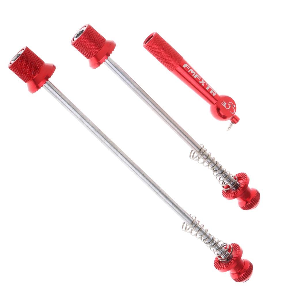 5 Satz Vorne Hinten Schnellspanner Achse Fahrrad Spieß Set für Rennrad Spieße Rot