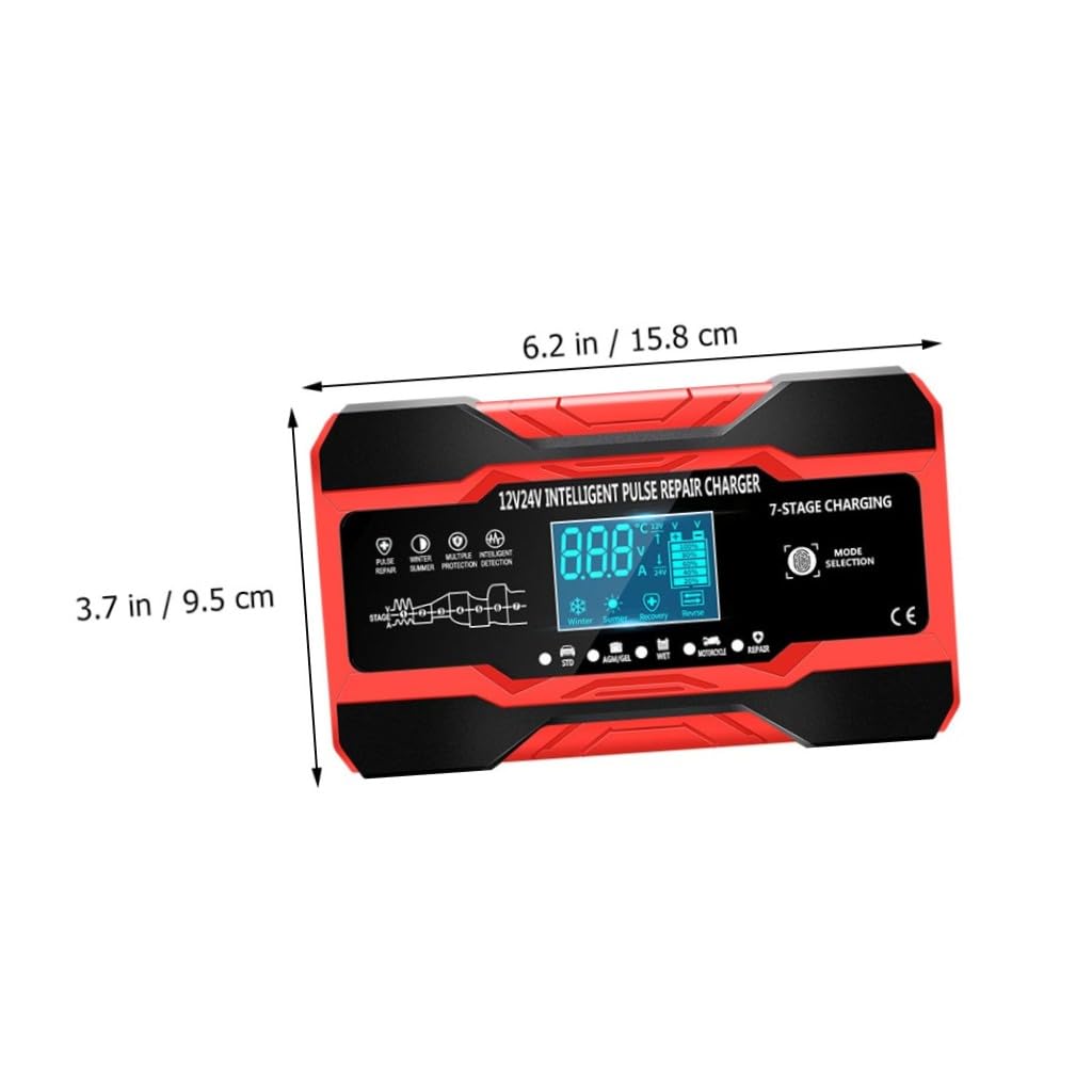 iplusmile Chargeur de Réparation de Batterie Automobile Intelligent à Impulsions Chargeur-mainteneur pour Voiture Activation et Entretien de Batteries