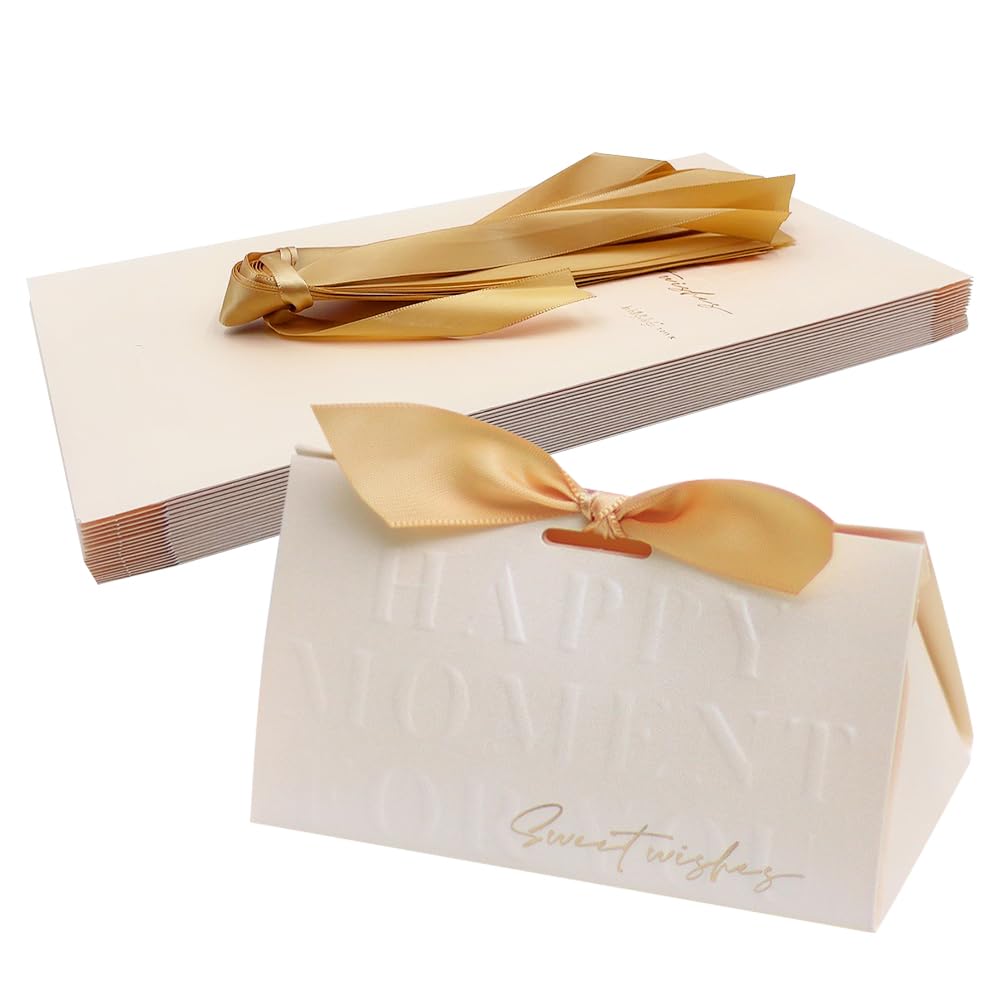 30 Scatoline Regalo Quadrate Di Carta Con Finto Sigillo - Rosa E Oro - 7x10.5x3.5 Cm - Per Bomboniere Matrimonio E Feste