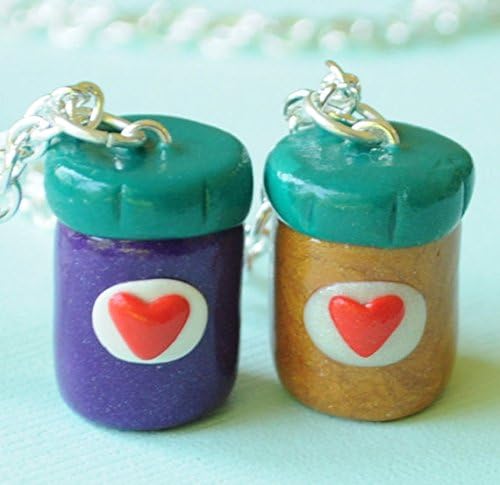 Peanut Butter and Jelly Jar Best Friend Necklaces