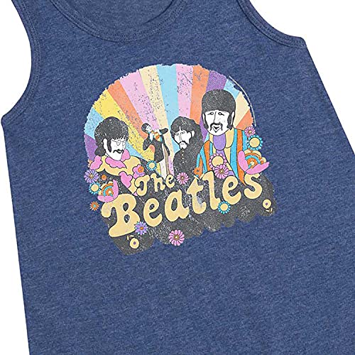 HYBRID APPAREL - The Beatles - Retro Flower Illustration - Girls Aline Dress3