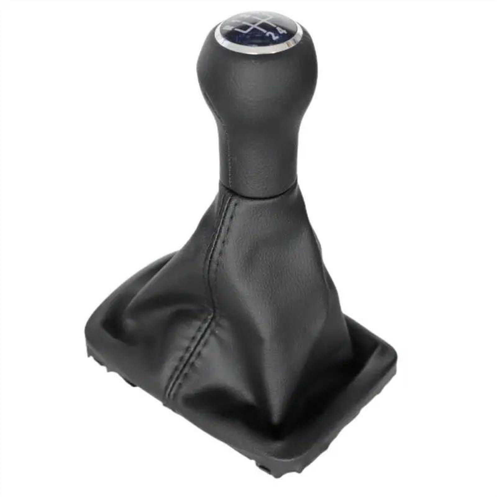 Cavinbdz Black For Vw For Beetle 1998-2010 5 Speed Grey Beige Car Gear Shift Knob Collar Gaiter Boot Cover Case(Black)