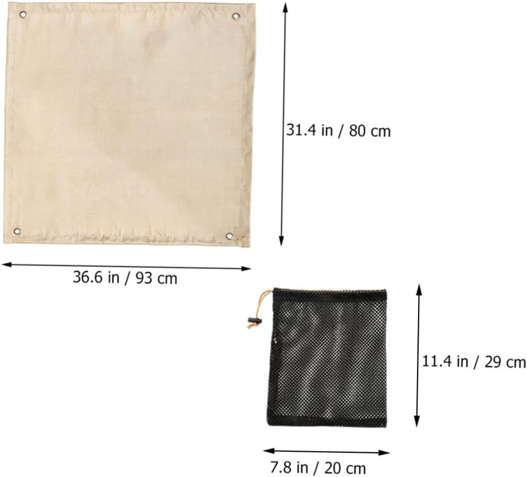 1Set Fireproof Blanket Lightweight Camping Fire Resistant Pad for Outdoor BBQ Flexible Heat Shield Protects Grass and Decks from Fire Damage