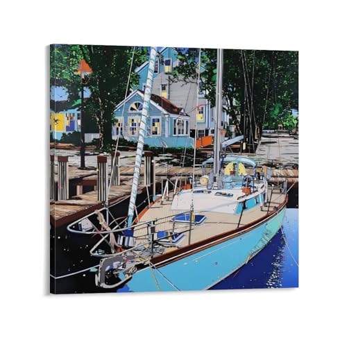 鈴木英人 アート絵画ポスター (14) ホーム装飾 アートパネル 版画 芸術作品 インテリア20x20inch(50x50cm)
