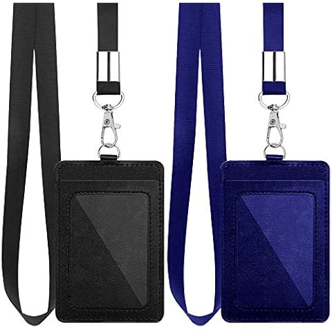 Porte-badges Haohai en cuir synthétique Cover
