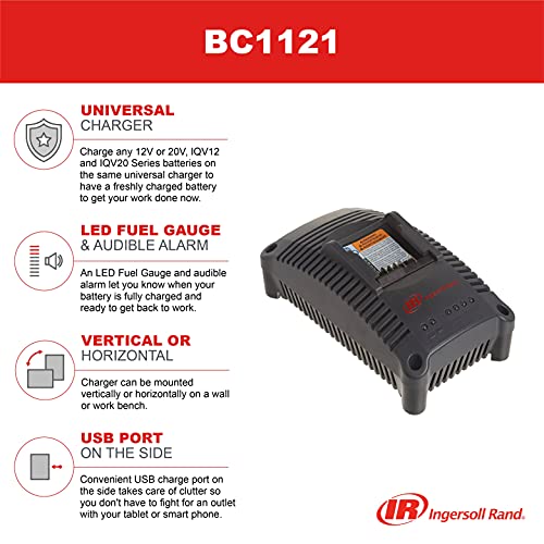 Ingersoll Rand BC1121 Iqv 12V & 20V Universal Lithium-Ion Battery Charger thumb #6