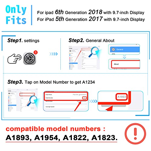 Pixiu Compatible With Ipad 9.7 Inch Case With Pencil Holder,Ipad 6Th /5Th Generation Cases ,Full Body Protective Folio Leather Smart Case Cover With Wake/Sleep Feature (Purple Marble) #TOP1