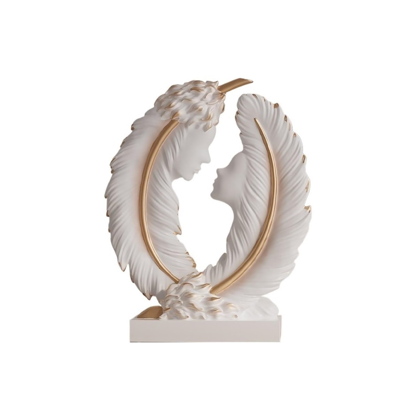 CHENGAIJIAN Creative Feather Figure Sculpture Decoration Living Room Bedroom Abstract Art Ornaments