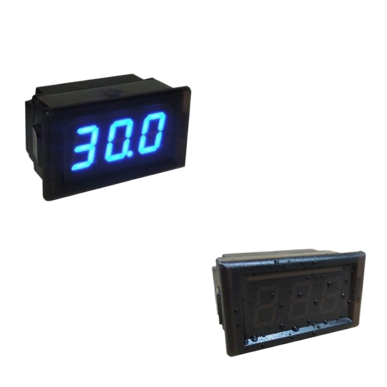 Trójprzewodowy tester napięcia DC 0-30 V 100 V 300 V 600 V LED cyfrowy tester napięcia wodoodporny panel woltowy tester napięcia 0,52 "LED Volt Monitor (rozmiar: DC0,00-30,0 V)