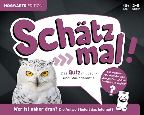 Schätz mal! Hogwarts Edition: Das Quiz mit Lach- und Staungarantie I Ab 10 Jahre I 2-8 Spieler I Spiele-Block
