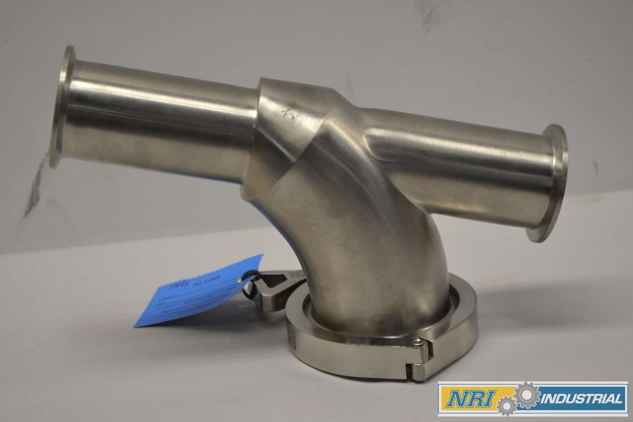 NEW ALFA LAVAL 6W291 TRI-CLAMP FITTING 2 IN STAINLESS BALL CHECK VALVE D392659