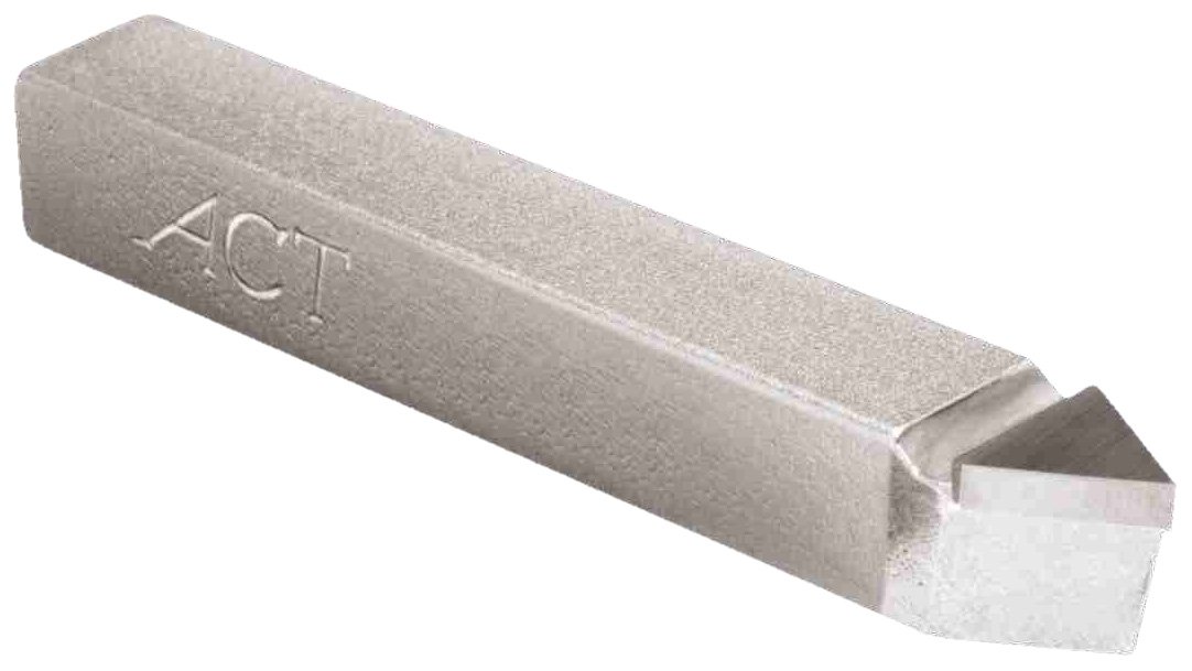 American Carbide Tool CarbideTipped Tool Bit for Threading, Neutral, C2 Grade, 0.375" Square