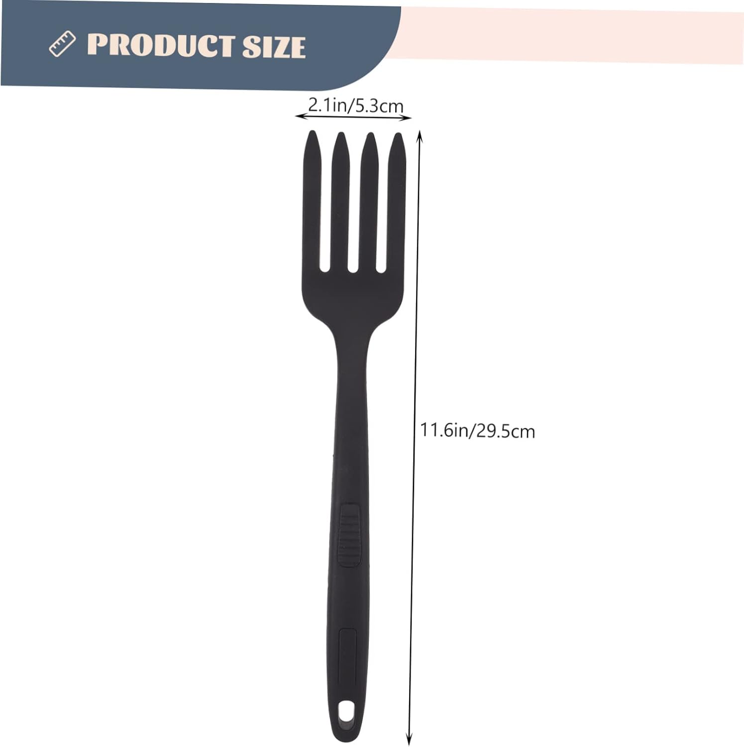 2pcs Silicone Cooking Fork Pasta Fork Heat Resistant Kitchen Tool