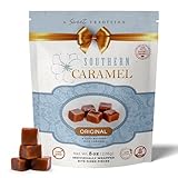 Southern Caramel Original Gourmet Caramels, Rich Buttery Caramel Candy, Handcrafted Sweet & Creamy Perfection, No Corn Syrup, Gluten Free, Individually Wrapped Bite-Sized Delights, 8 oz (Pack of 1)