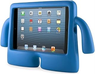 جراب حماية مضاد للصدمات للأطفال من المعز تصميم كرتوني لتابلت سامسونج تاب S7 بلس وS7E وS8 وS9 وS9 Fe أزرق