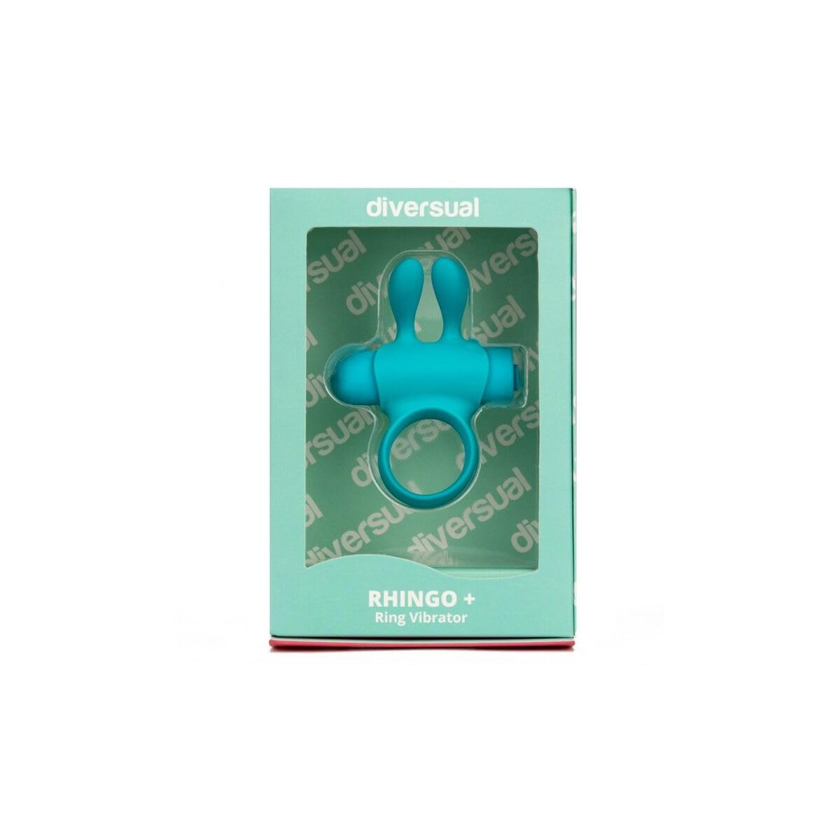 Rhingo Plus, Anillo Vibrador Hombre, Recargable USB, 5 Intensidades, 5 Modos de Vibración (Turquesa)
