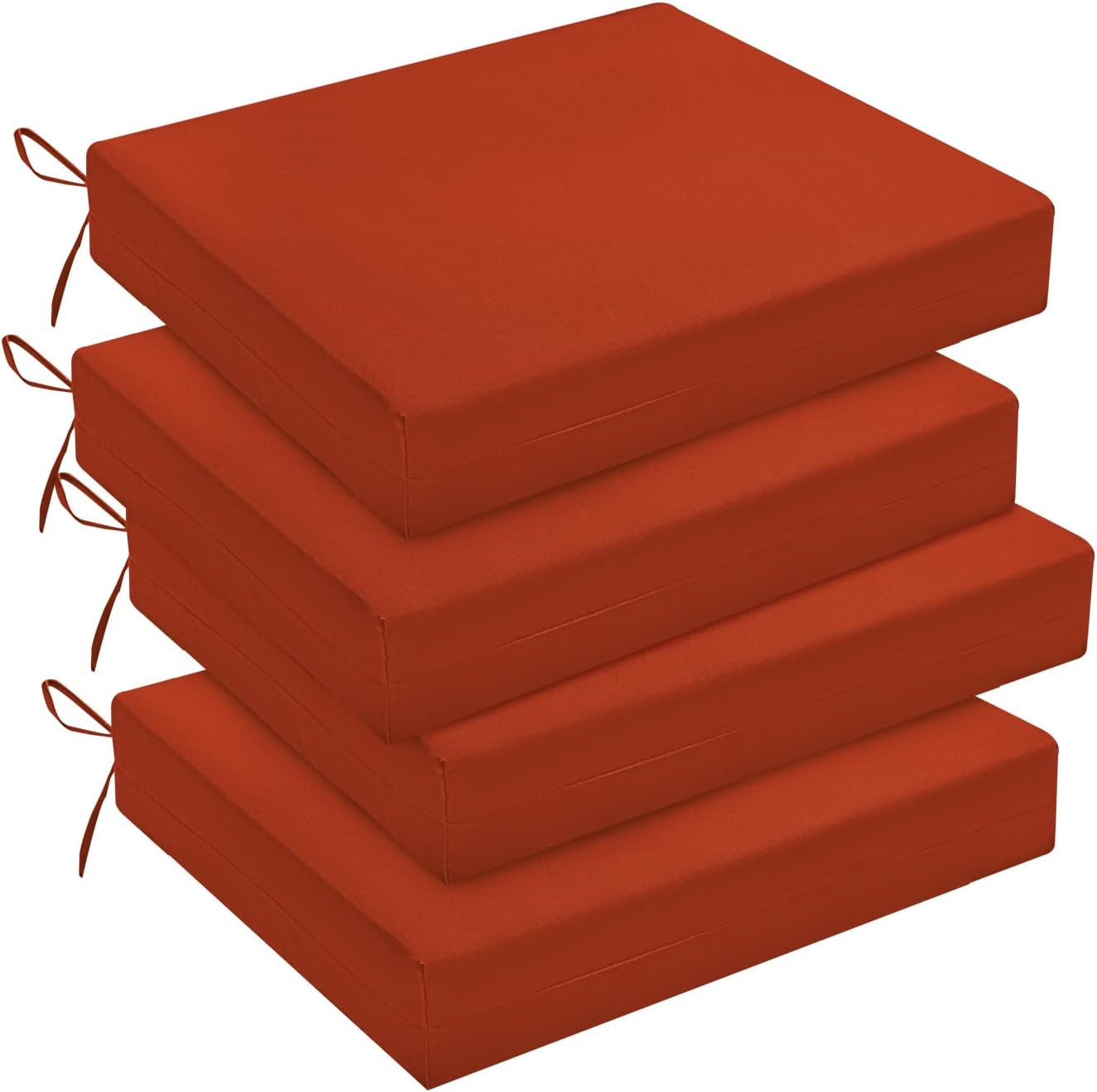 downluxe Outdoor Chair Cushions, Waterproof Square Corner